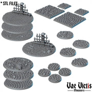 Cobblestone Bases – Vae Victis 3D printed resin miniature bases