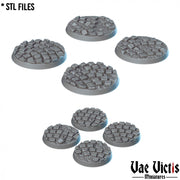 Cobblestone Bases – Vae Victis 3D printed resin miniature bases