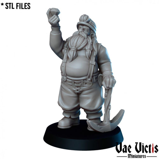 Dwarf Gemmologist – Vae Victis 3D printed tabletop miniature