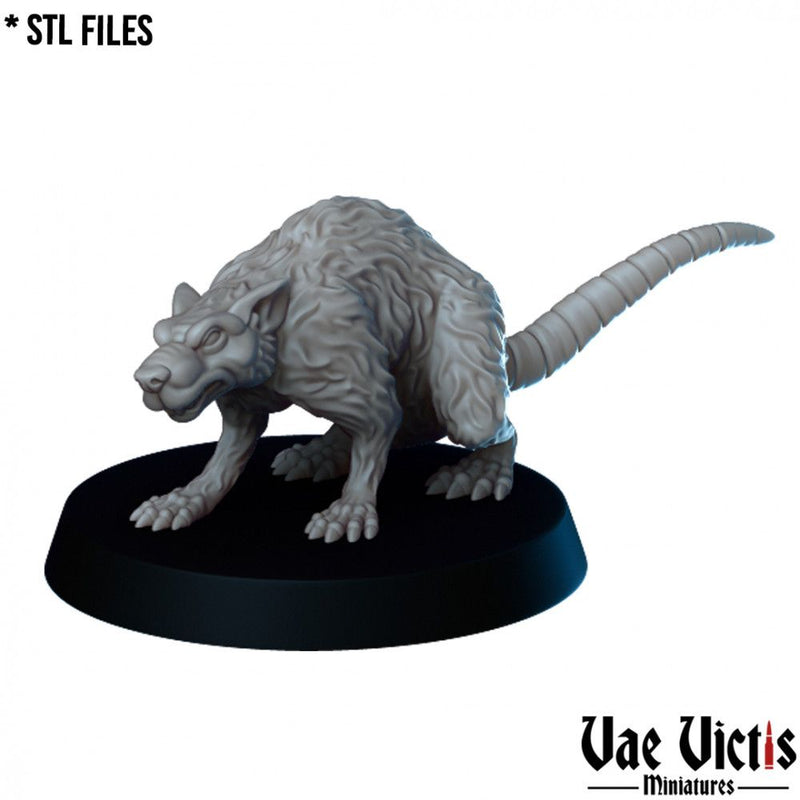 Giant Rats – 4 Pack – Vae Victis 3D printed tabletop miniature