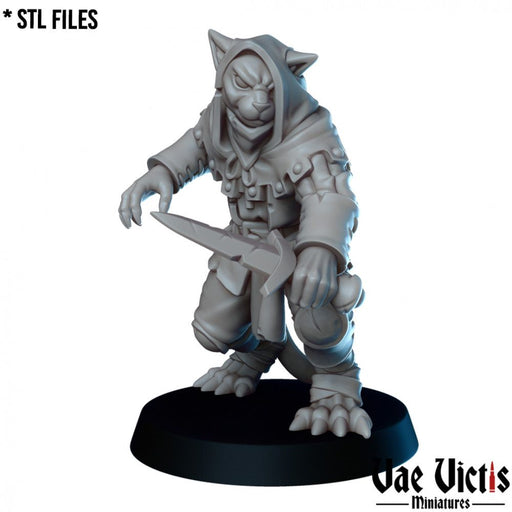 Tabaxi Bandit – Vae Victis 3D printed tabletop miniature