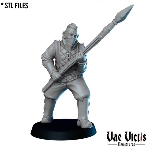 Human Bandit (Man) – Vae Victis 3D printed tabletop miniature