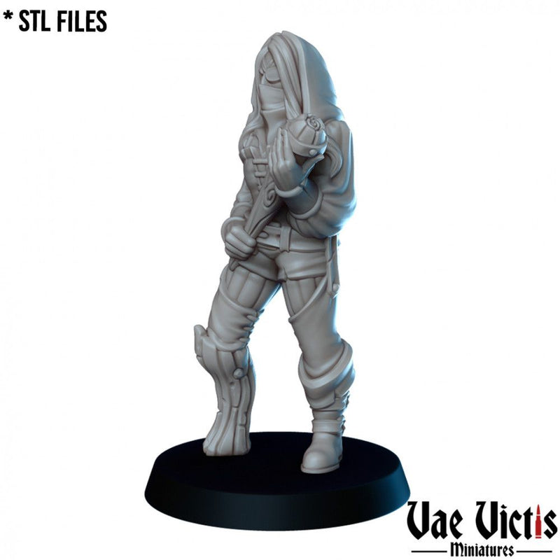 Human Bandit (Woman) – Vae Victis 3D printed tabletop miniature