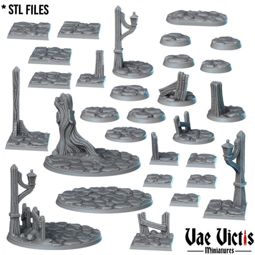 Road Bases – Vae Victis 3D printed resin miniature bases