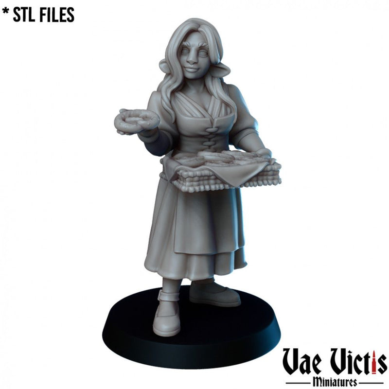 Bretzel Lady – Vae Victis 3D printed tabletop miniature