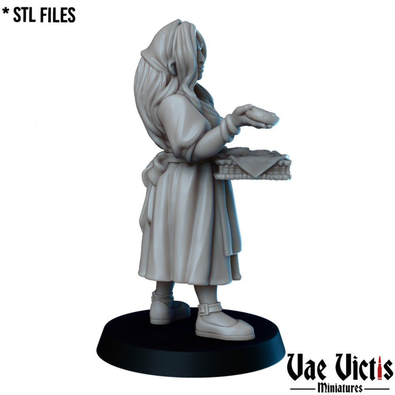 Bretzel Lady – Vae Victis 3D printed tabletop miniature