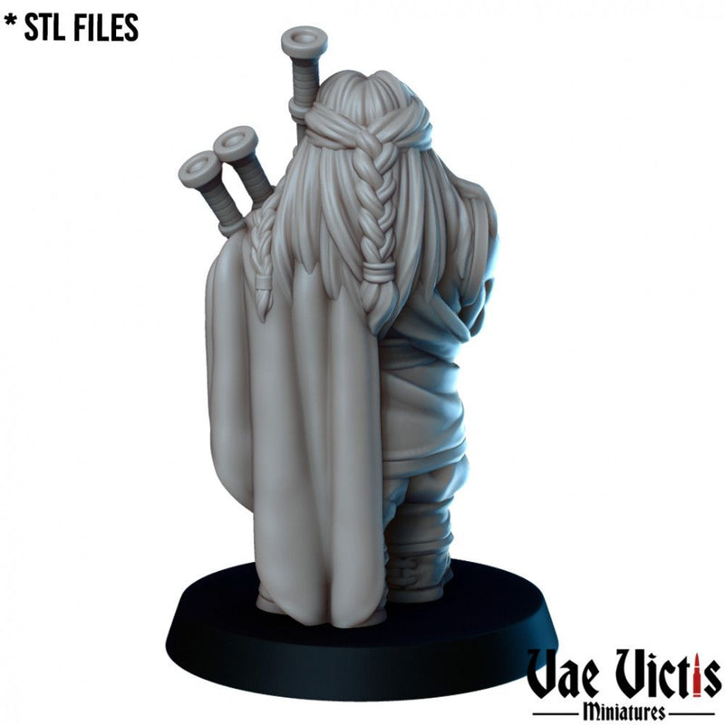 Dwarf Bagpiper – Vae Victis 3D printed tabletop miniature
