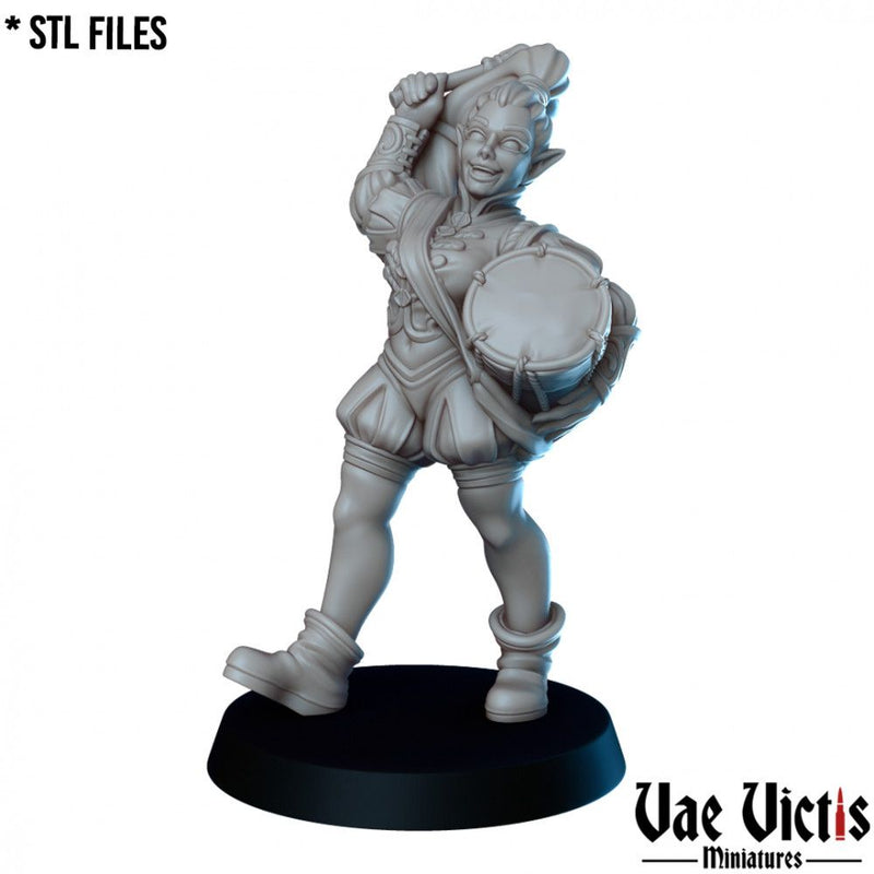 Elf Drummer – Vae Victis 3D printed tabletop miniature