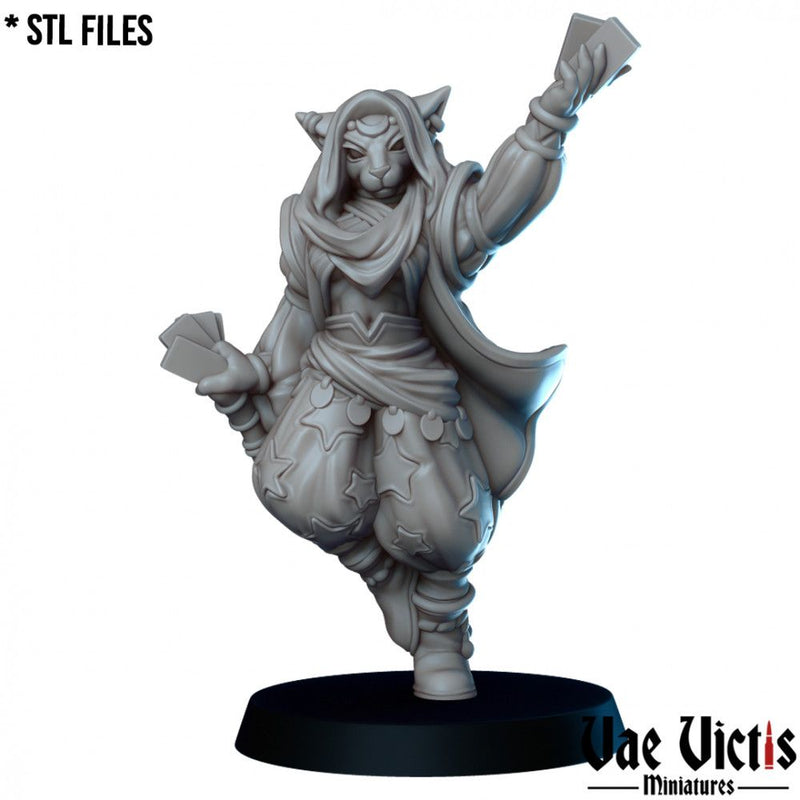 Tabaxi Diviner – Vae Victis 3D printed tabletop miniature