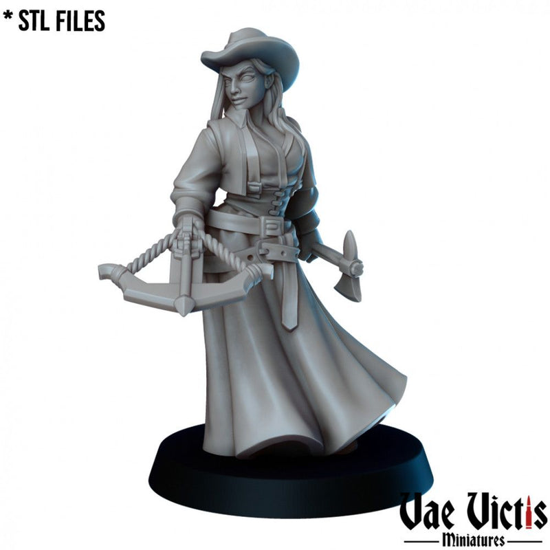 Cowgirl – Vae Victis 3D printed tabletop miniature