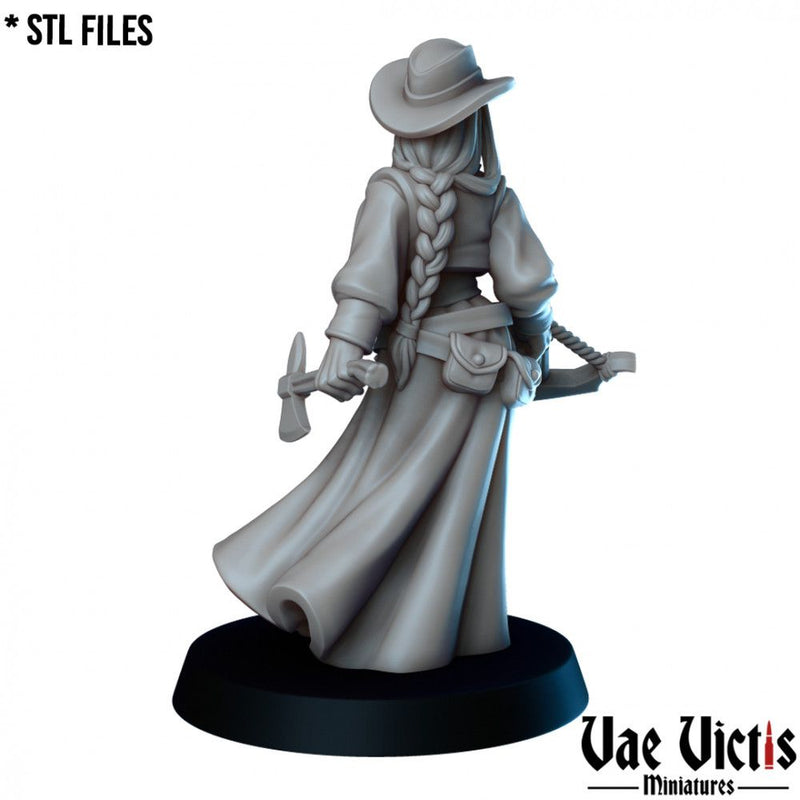 Cowgirl – Vae Victis 3D printed tabletop miniature