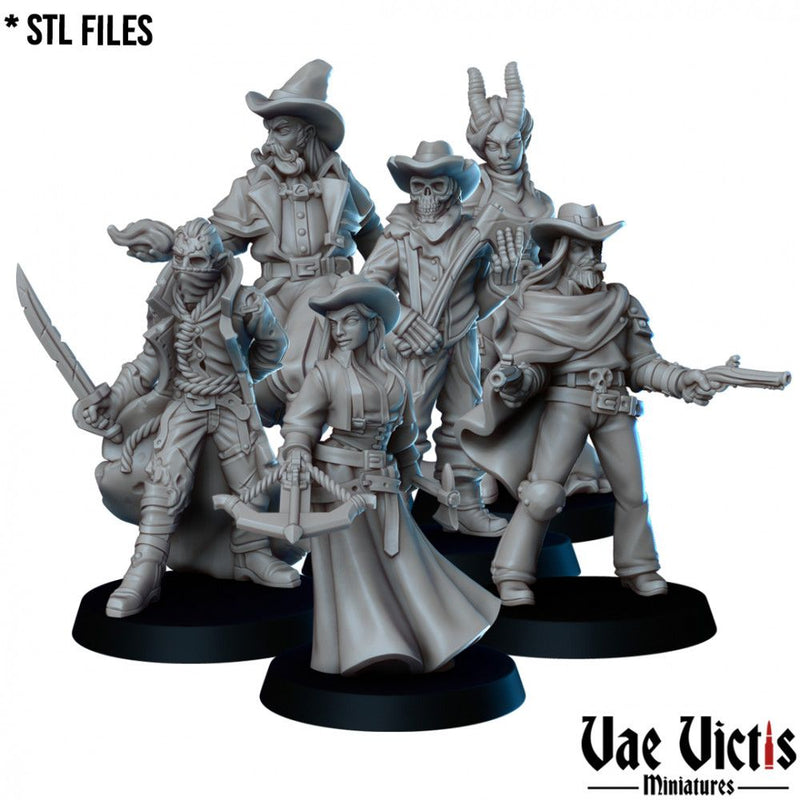 Western Fantasy – 6 Mini Set – Vae Victis 3D printed tabletop miniature