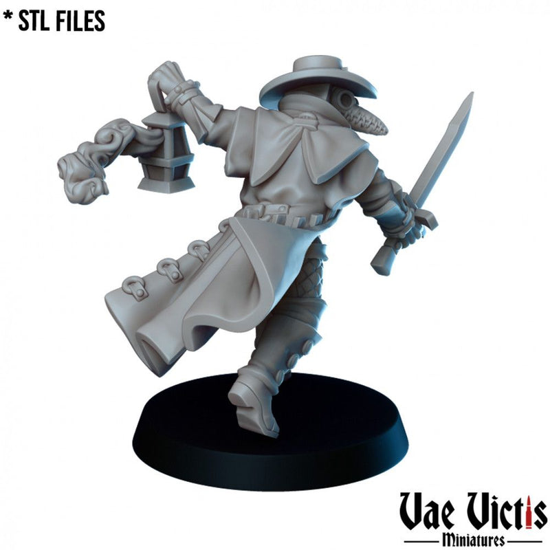 The Plague Hero – Vae Victis 3D printed tabletop miniature