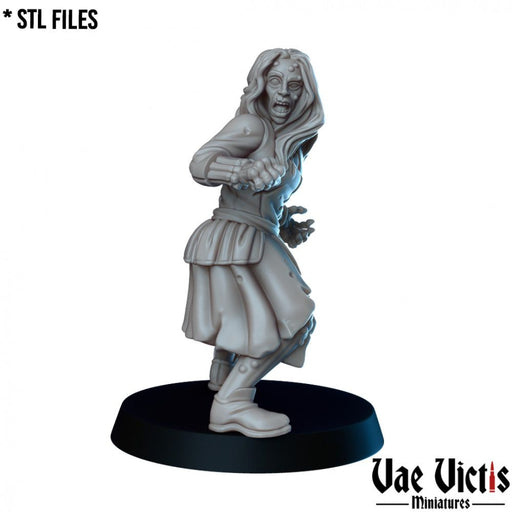 Plague Citizen 03 – Vae Victis 3D printed tabletop miniature