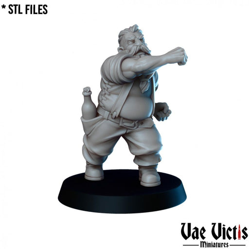 Dwarf Brawler – Vae Victis 3D printed tabletop miniature