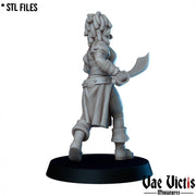 Woman Pirate – 2 Pose Bundle – Vae Victis 3D printed tabletop miniature
