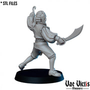 Fancy Pirate – 2 Pose Bundle – Vae Victis 3D printed tabletop miniature