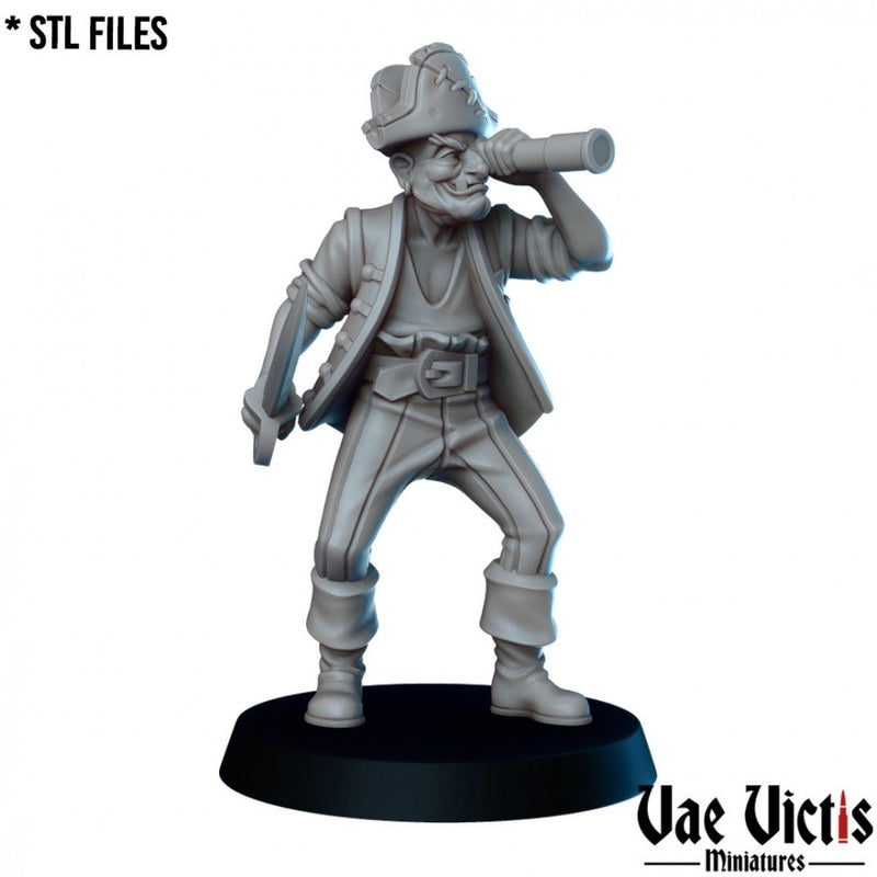 Old Pirate – Vae Victis 3D printed tabletop miniature