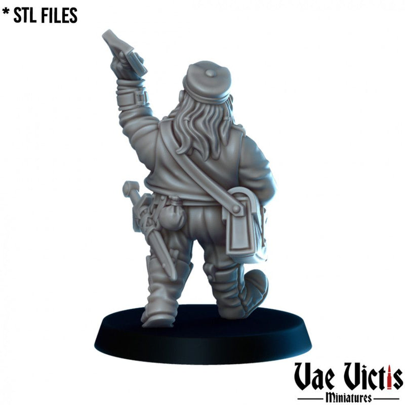 Dwarf Postman – Vae Victis 3D printed tabletop miniature