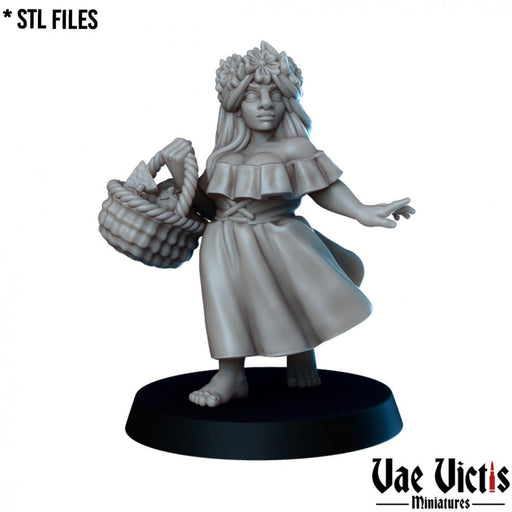 Dwarf Lady – Vae Victis 3D printed tabletop miniature