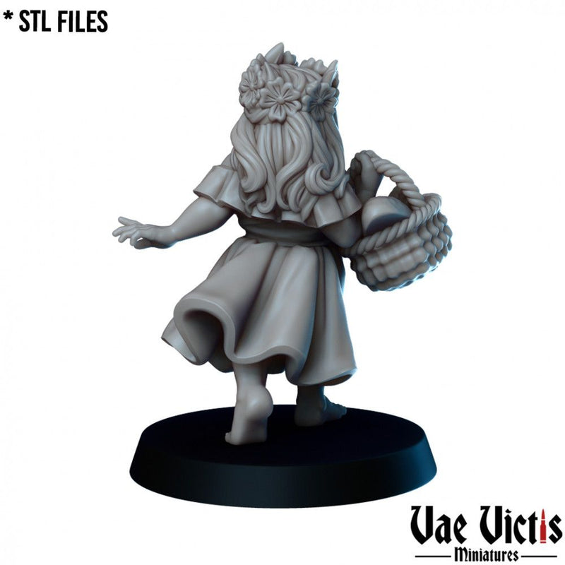 Dwarf Lady – Vae Victis 3D printed tabletop miniature