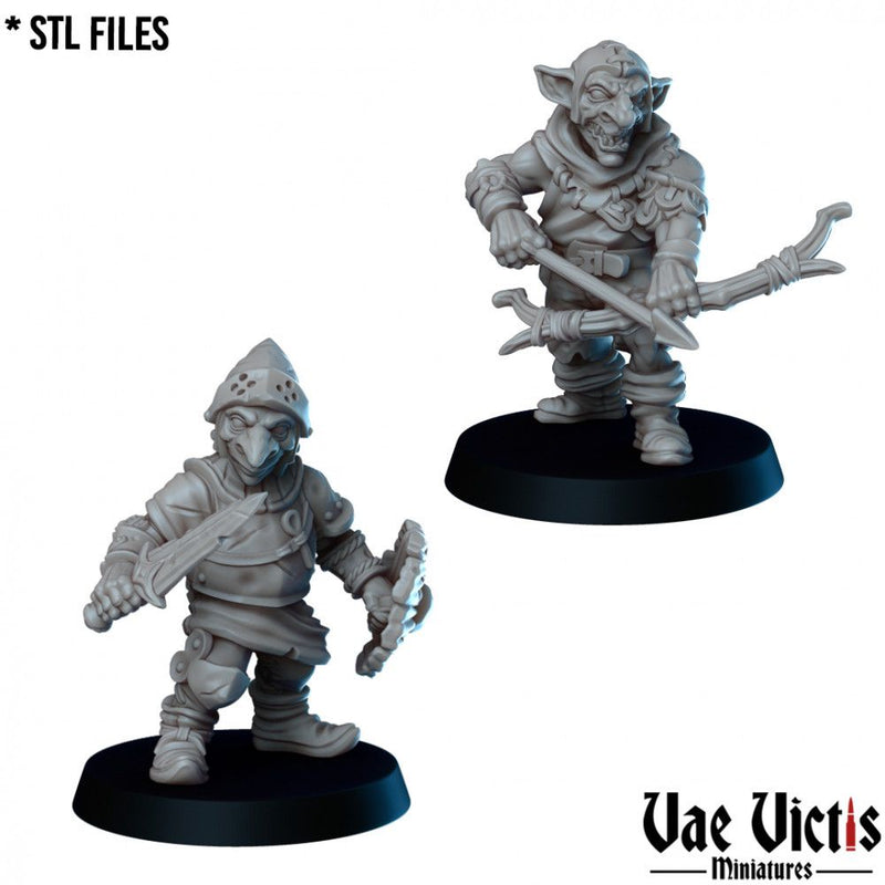 Goblin Ambush – 6 Mini Set – Vae Victis 3D printed tabletop miniature