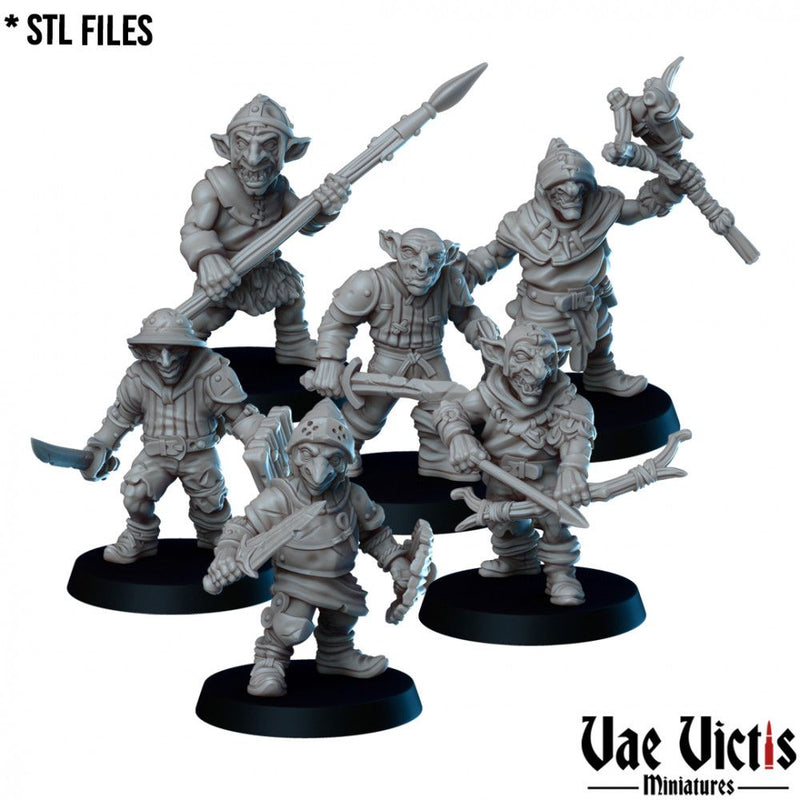 Goblin Ambush – 6 Mini Set – Vae Victis 3D printed tabletop miniature