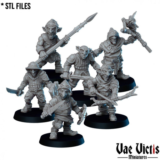 Goblin Ambush – 6 Mini Set – Vae Victis 3D printed tabletop miniature