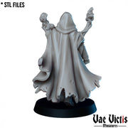 Hooded Necromancer – Vae Victis 3D printed tabletop miniature