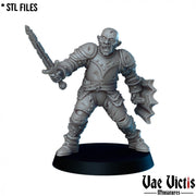 Undead Guards (Battlefield) – 5 Mini Set – Vae Victis 3D printed tabletop miniature