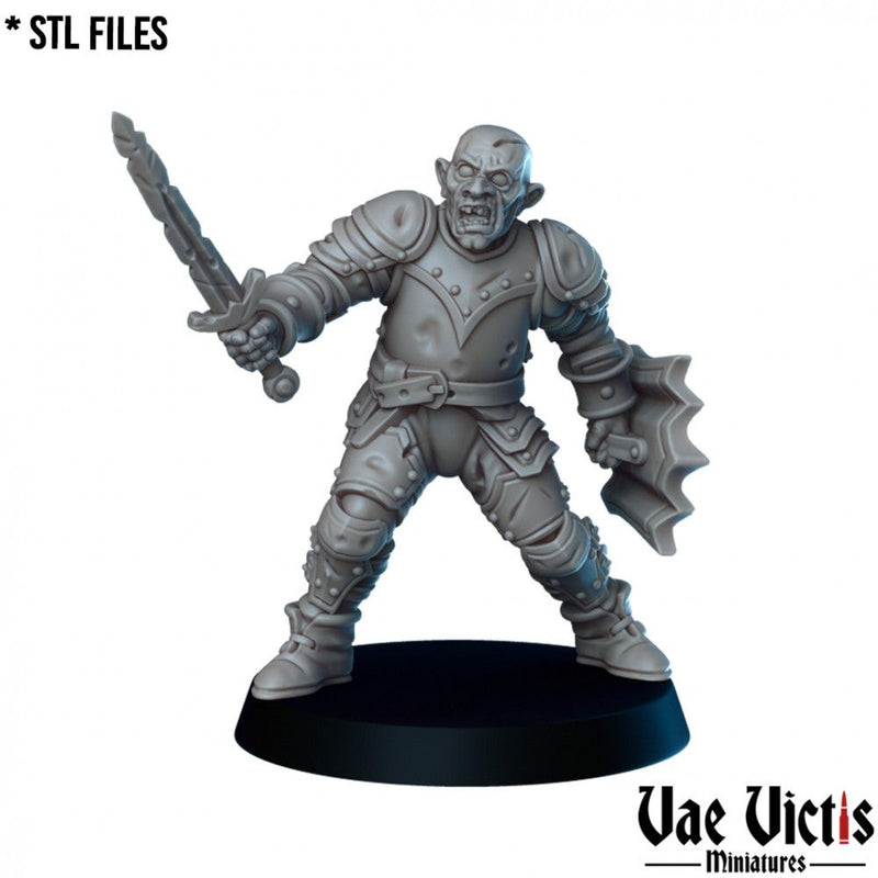 Undead Guards (Battlefield) – 5 Mini Set – Vae Victis 3D printed tabletop miniature