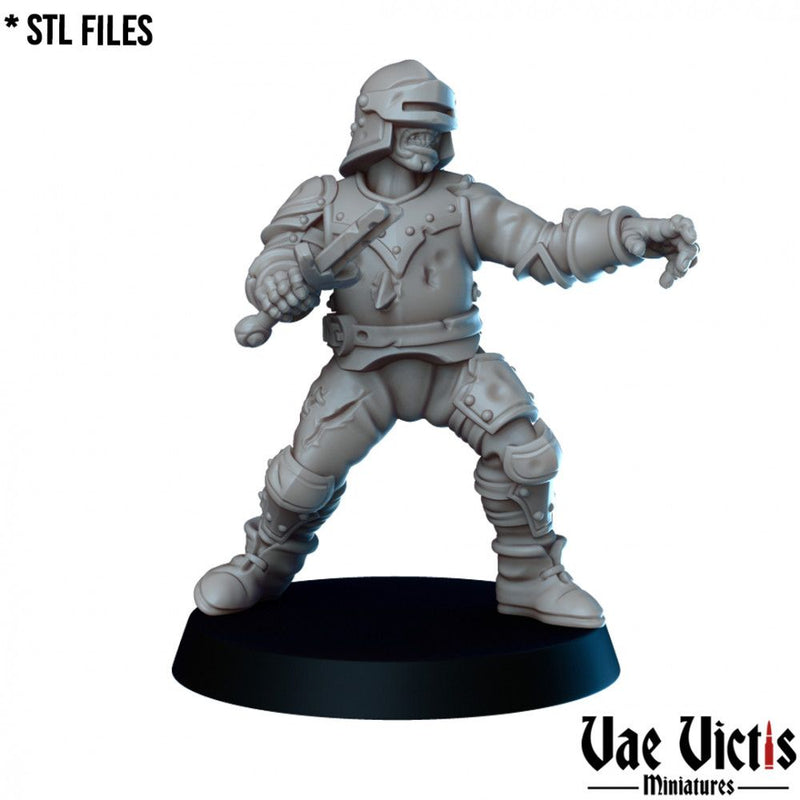 Undead Guards (Battlefield) – 5 Mini Set – Vae Victis 3D printed tabletop miniature
