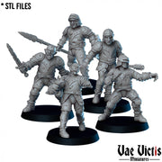 Undead Guards (Battlefield) – 5 Mini Set – Vae Victis 3D printed tabletop miniature