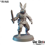 Rabbit Fighter – Vae Victis 3D printed tabletop miniature