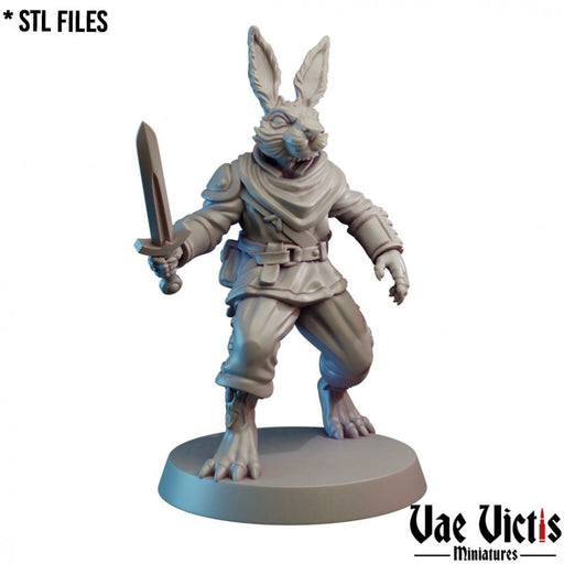 Rabbit Fighter – Vae Victis 3D printed tabletop miniature