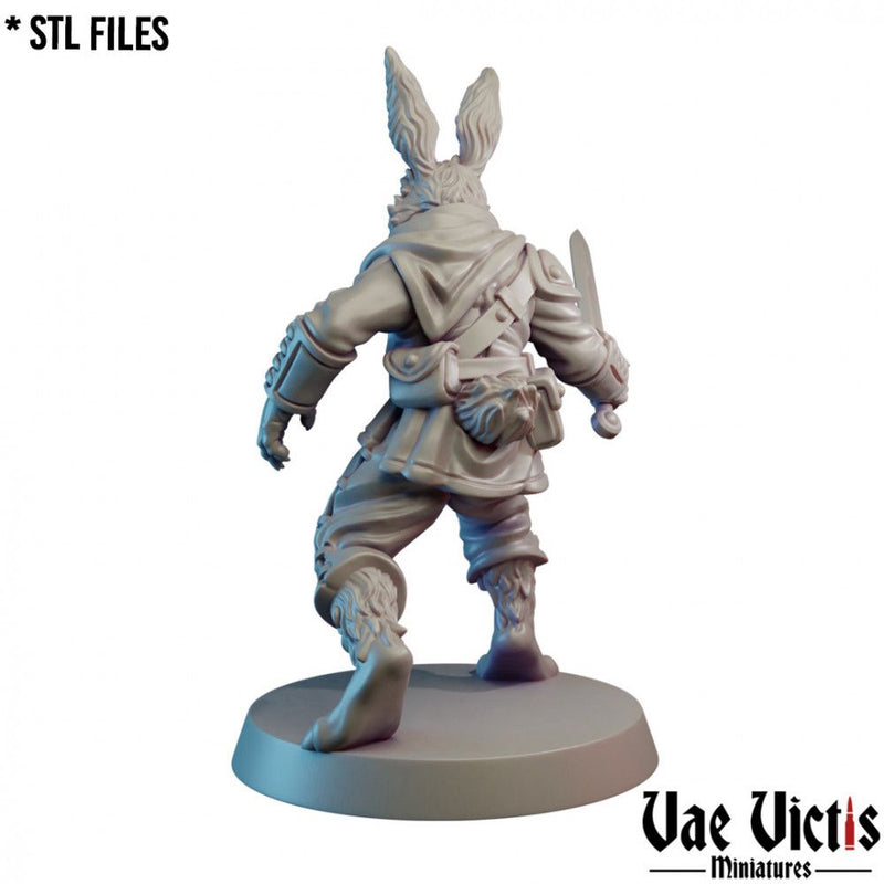 Rabbit Fighter – Vae Victis 3D printed tabletop miniature