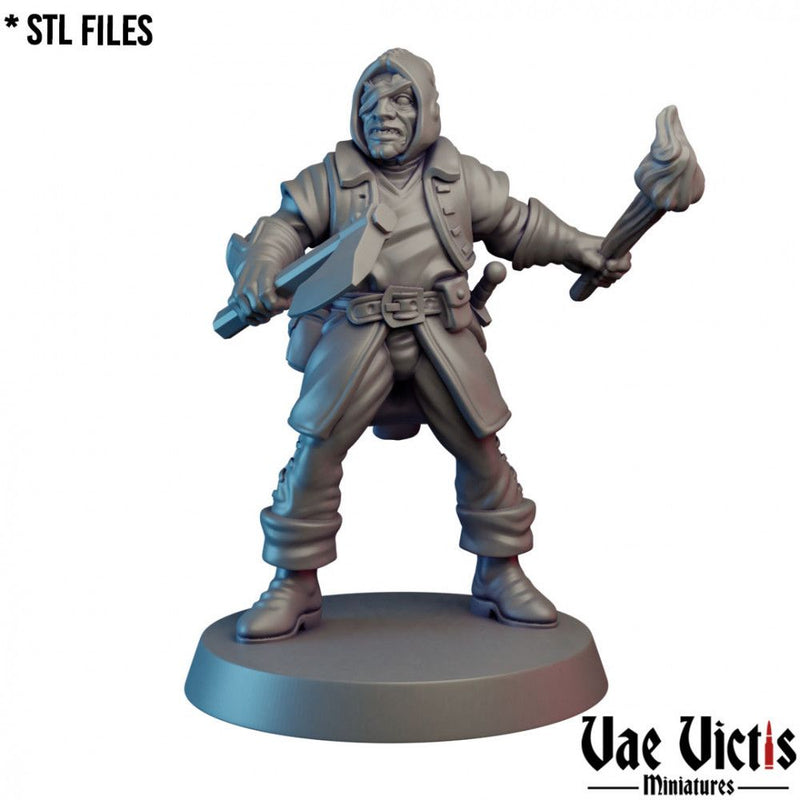 Mercenaries Pack I – 5 Mini Set – Vae Victis 3D printed tabletop miniature
