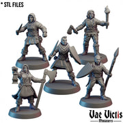 Mercenaries Pack II – 5 Mini Set – Vae Victis 3D printed tabletop miniature