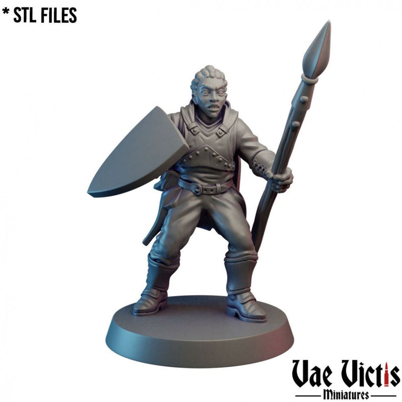 Mercenary (Woman) #05 (Pack II) – Vae Victis 3D printed tabletop miniature