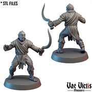 Cultists (Undercity) – 11 Mini Set – Vae Victis 3D printed tabletop miniature