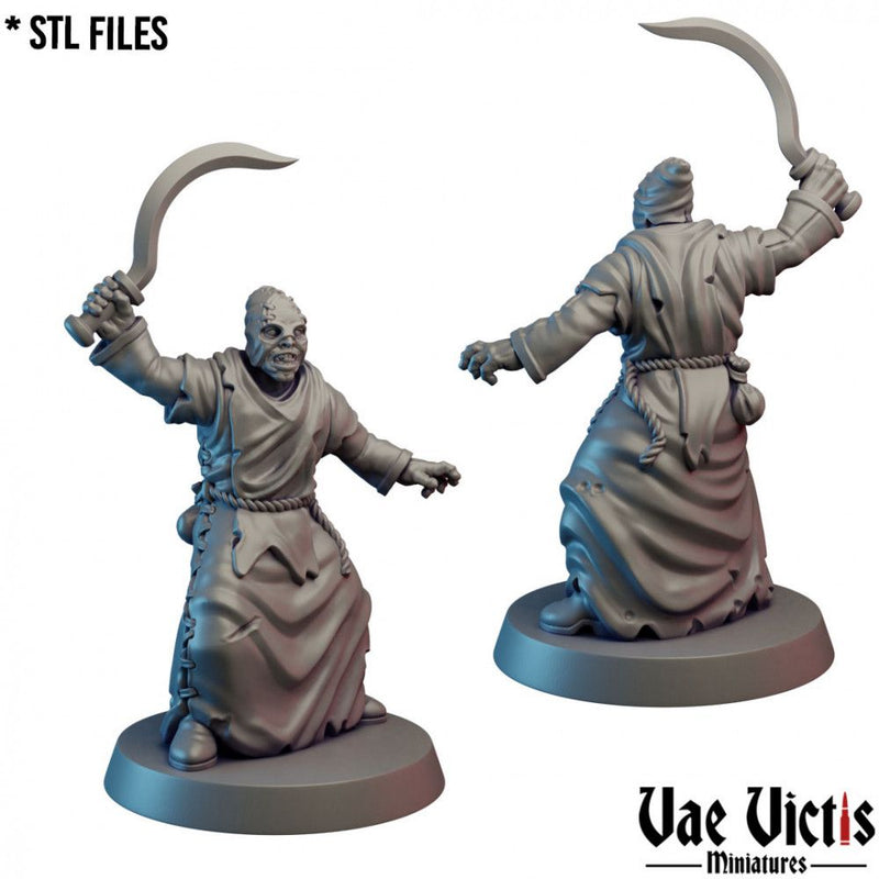 Cultists (Undercity) – 11 Mini Set – Vae Victis 3D printed tabletop miniature