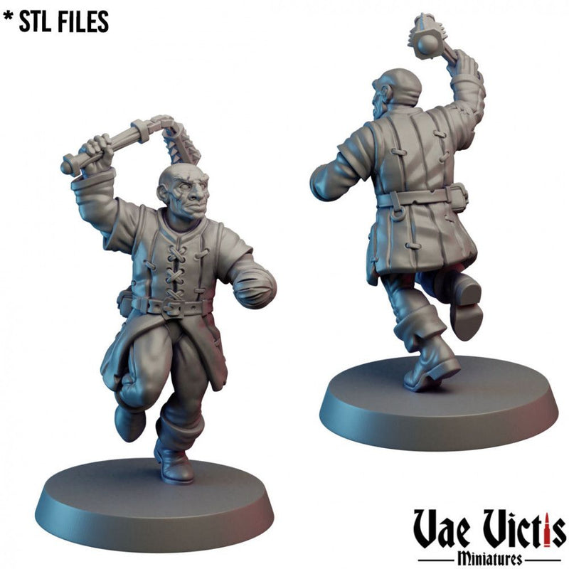 Cultists (Undercity) – 11 Mini Set – Vae Victis 3D printed tabletop miniature