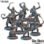 Cultists (Undercity) – 11 Mini Set – Vae Victis 3D printed tabletop miniature