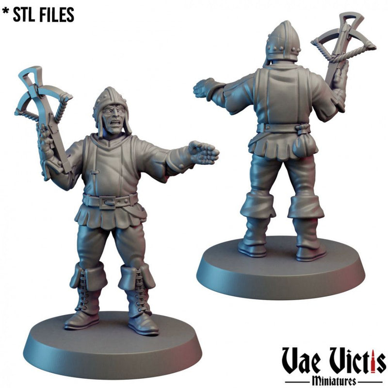 Village Guards – 10 Mini Set – Vae Victis 3D printed tabletop miniature