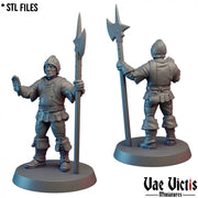 Village Guards – 10 Mini Set – Vae Victis 3D printed tabletop miniature