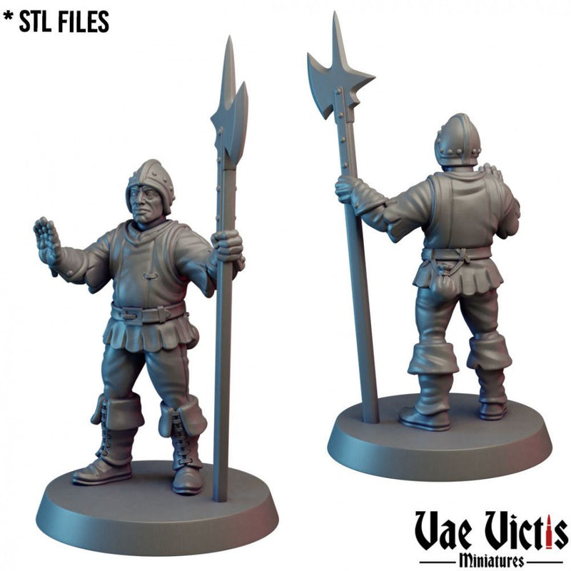 Village Guards – 10 Mini Set – Vae Victis 3D printed tabletop miniature