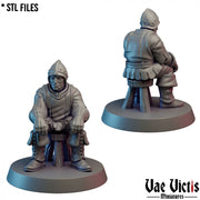Village Guards – 10 Mini Set – Vae Victis 3D printed tabletop miniature