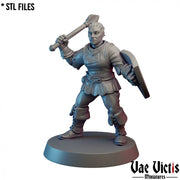 Village Guards (Women) – 11 Mini Set – Vae Victis 3D printed tabletop miniature