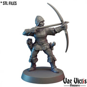 Village Guards (Women) – 11 Mini Set – Vae Victis 3D printed tabletop miniature