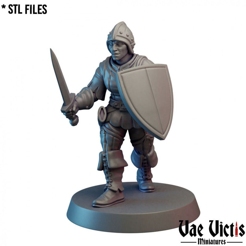 Village Guard (Woman) #06 – Vae Victis 3D printed tabletop miniature